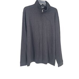 Van Heusen Gray Men's 1/4 Zip Long Sleeve Sweater - Size XL‎